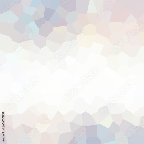 Simple poligonal decorative empty background. White blue grey glass texture. Pastel mosaic abstract illustration. Trend geometric pattern.