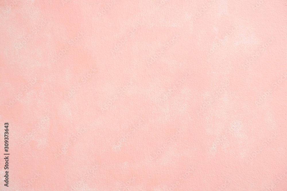Pink pastel painted wall for background