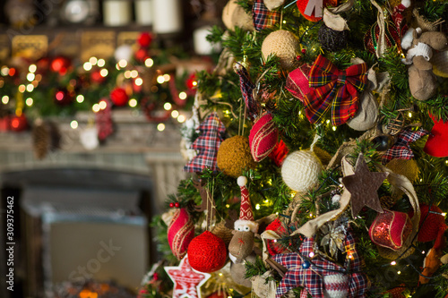 festive christmas and new year decorations © anastasiyaand