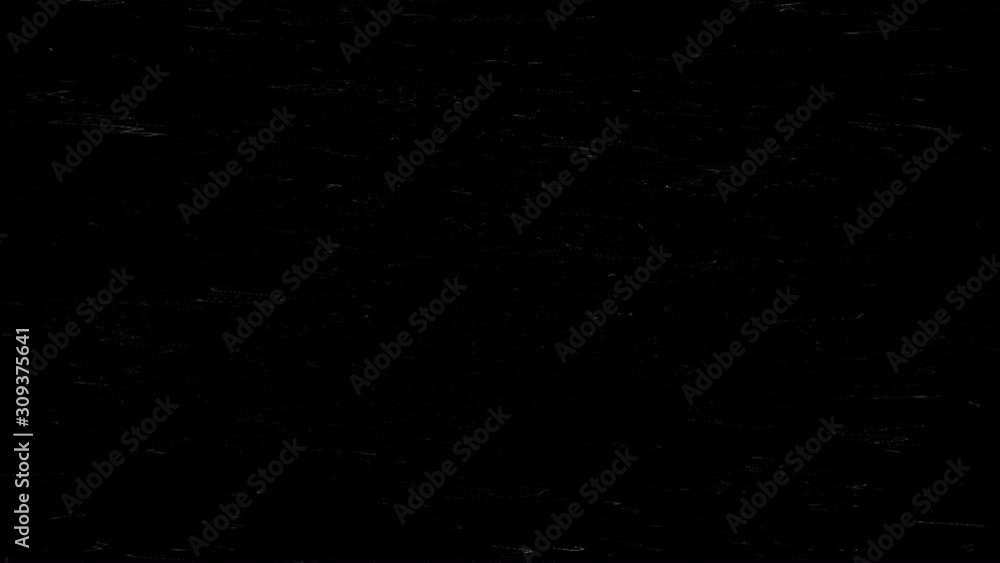 White noise in the form of short white dashes on a black screen HD