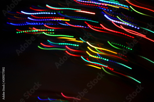 Abstract colorful motion background with blurred lights