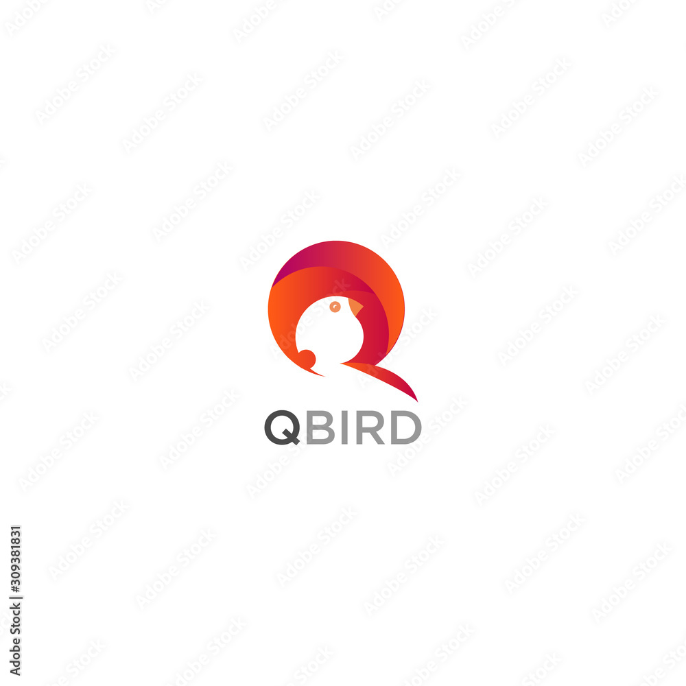 ABSTRACT ILLUSTRATION LETTER Q BIRD INSPIRATION LOGO ICON TEMPLATE DESIGN VECTOR FOR YOUR BUSINESS ABSTRACT ILLUSTRATION LETTER Q BIRD INSPIRATION LOGO ICON TEMPLATE DESIGN VECTOR FOR YOUR BUSINESS