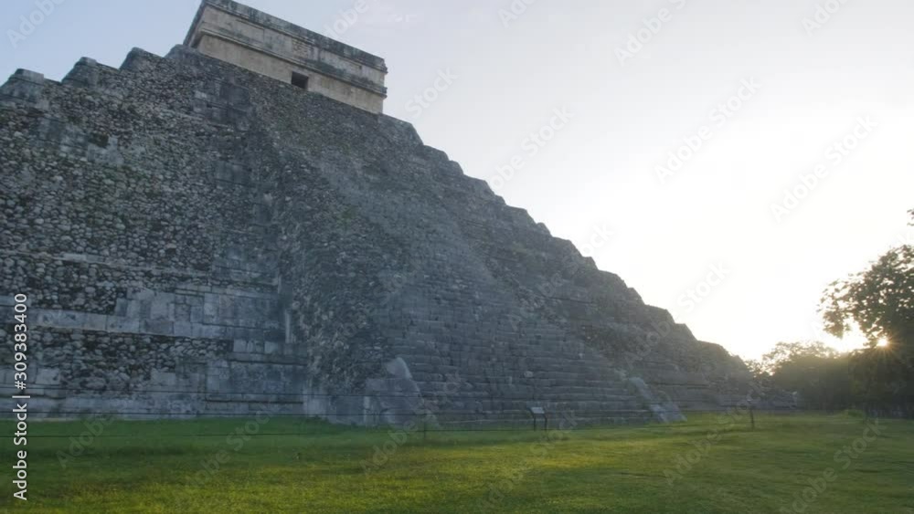 Chichen Itza ruins in Mexico, Observatory, ball court and pyramid Chichen Itza ruins in Mexico, Observatory, ball court and pyramid