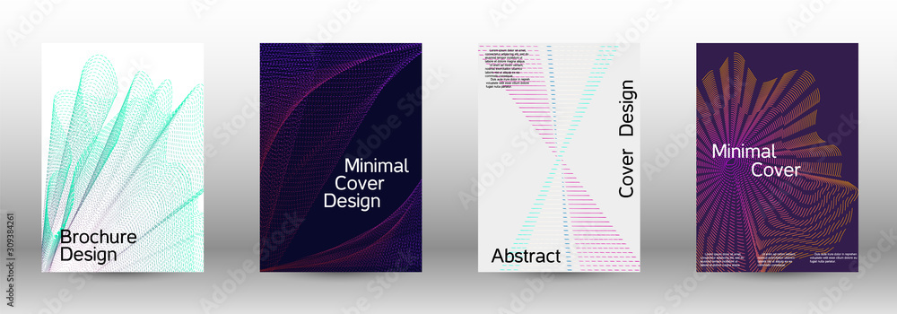 Cover design template set 