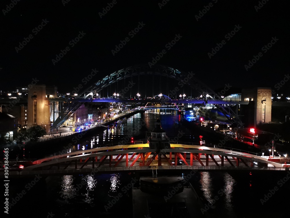 bridge at night