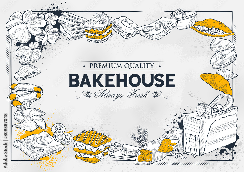 bakery background design