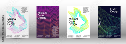 Cover design template set 