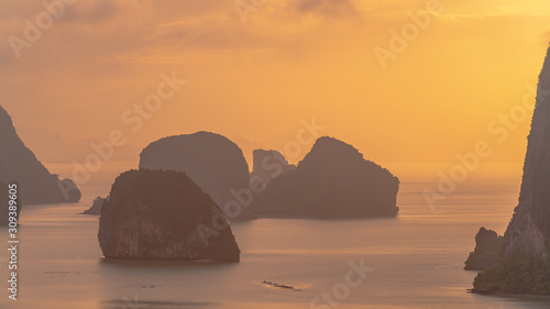 sunset on the beach