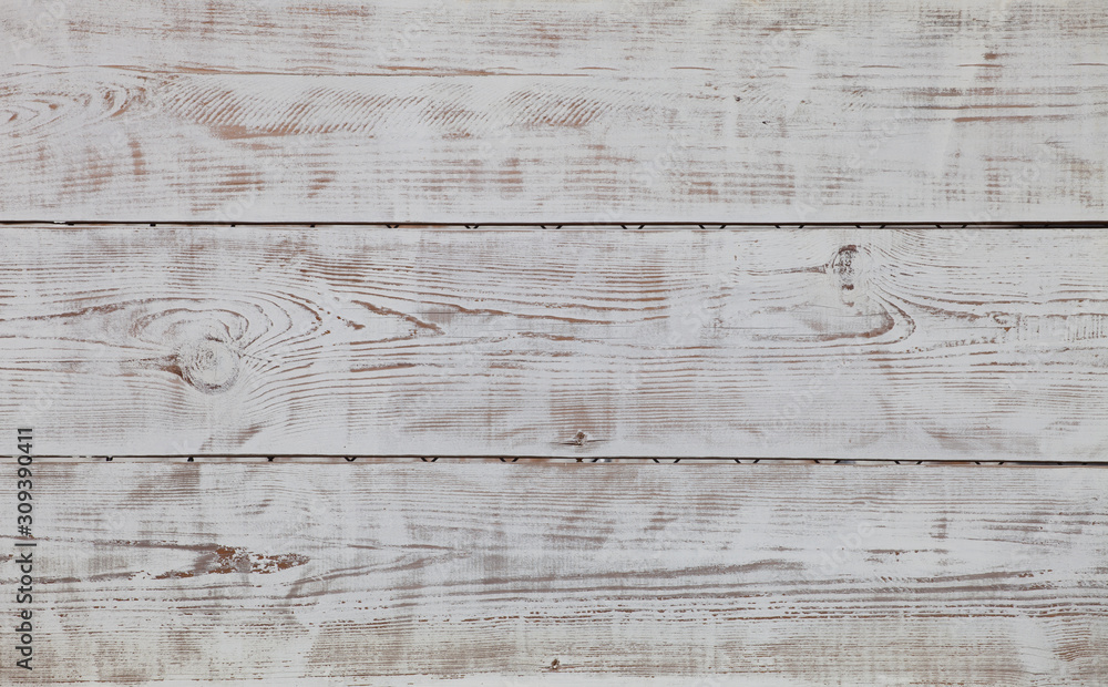 Fototapeta premium Gray shabby wooden plank surface