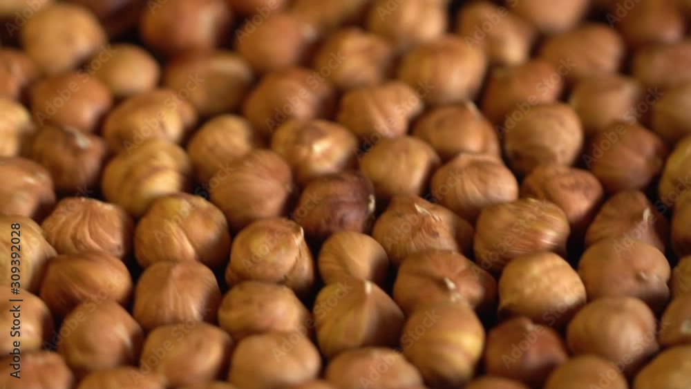 Нazelnut close up. product rich in minerals and vitamins. Нazelnut turns in a shot. Hazelnut kernels rotating. Hazelnut close up lies under beams of the sun. Macro Нazelnut close up. product rich in minerals and vitamins. Нazelnut turns in a shot. Hazelnut kernels rotating. Hazelnut close up lies under beams of the sun. Macro