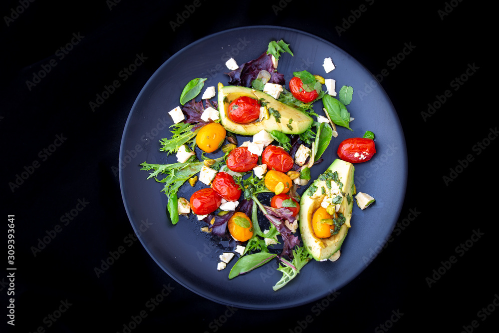 Avocado and Tomato Salad with Feta Cheese Avocado and Tomato Salad with Feta Cheese