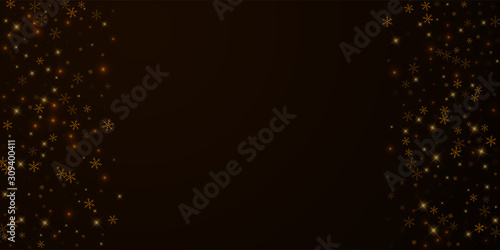 Sparse starry snow Christmas overlay. Christmas li