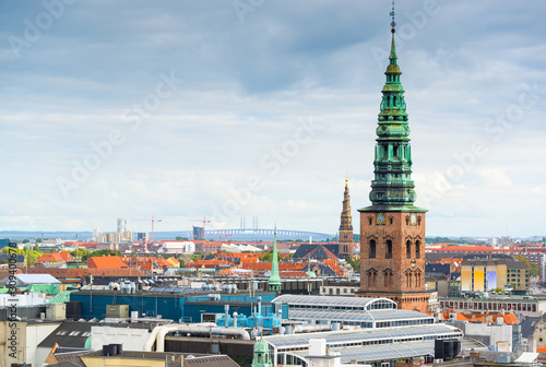 Copenhagen, Denmark old city skyline