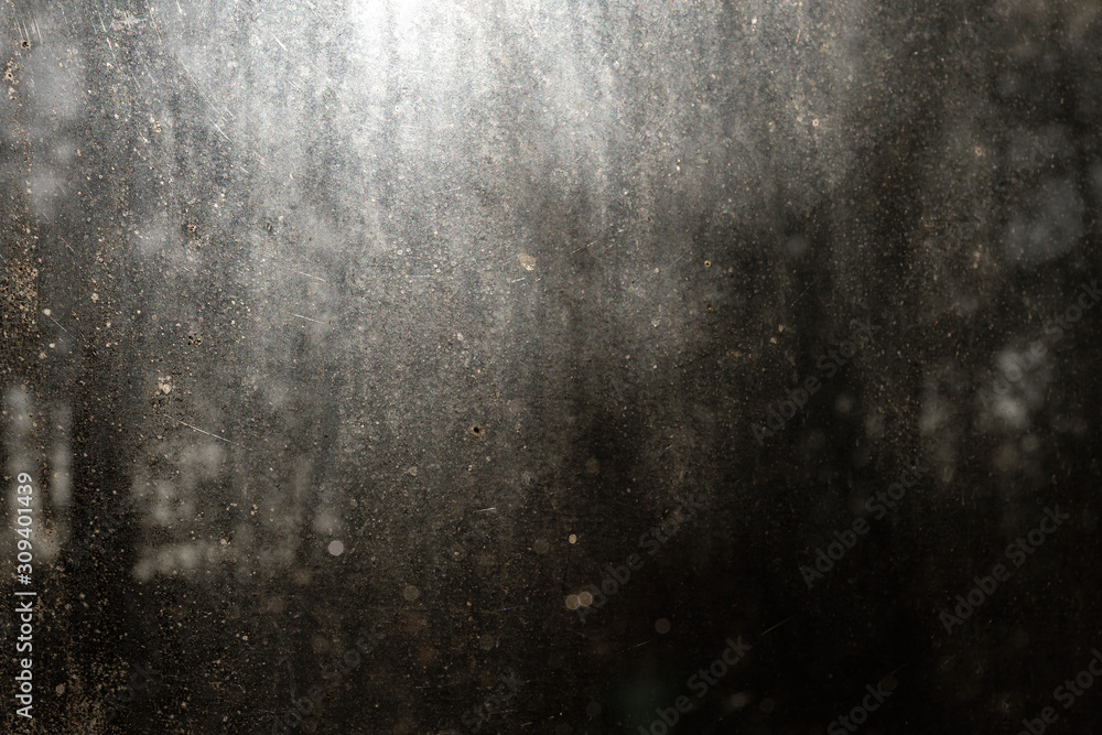 Obraz premium Old dusty window glass background