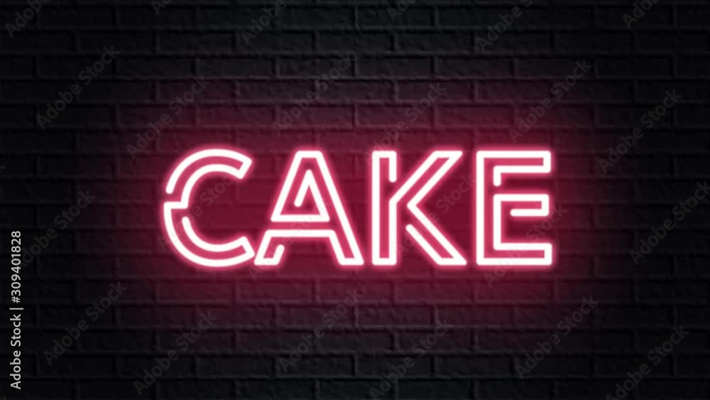 red neon video animation cake red neon video animation cake