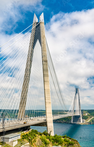 Photos Yavuz Sultan Selim Bridge over the Bosphorus strait in Turkey