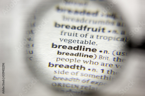 The word or phrase Breadline in a dictionary.