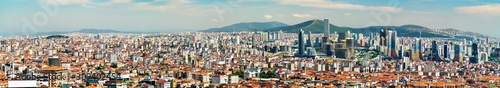 Panorama of the Asian side of Istanbul in Turkey