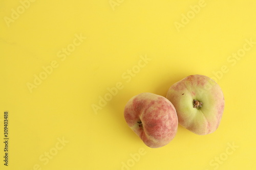 Paraguayan peach on colorful background photo