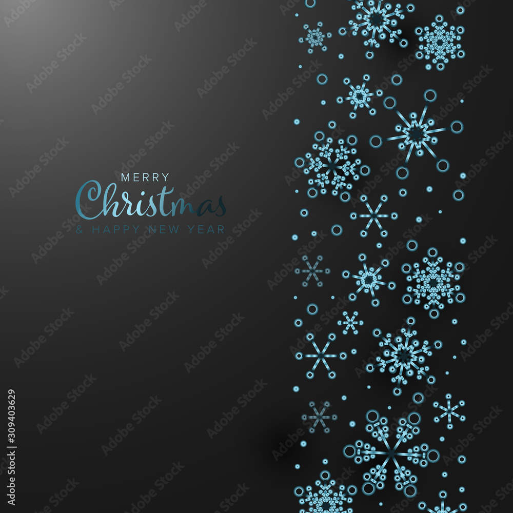 Fototapeta premium Simple elegant Christmas card
