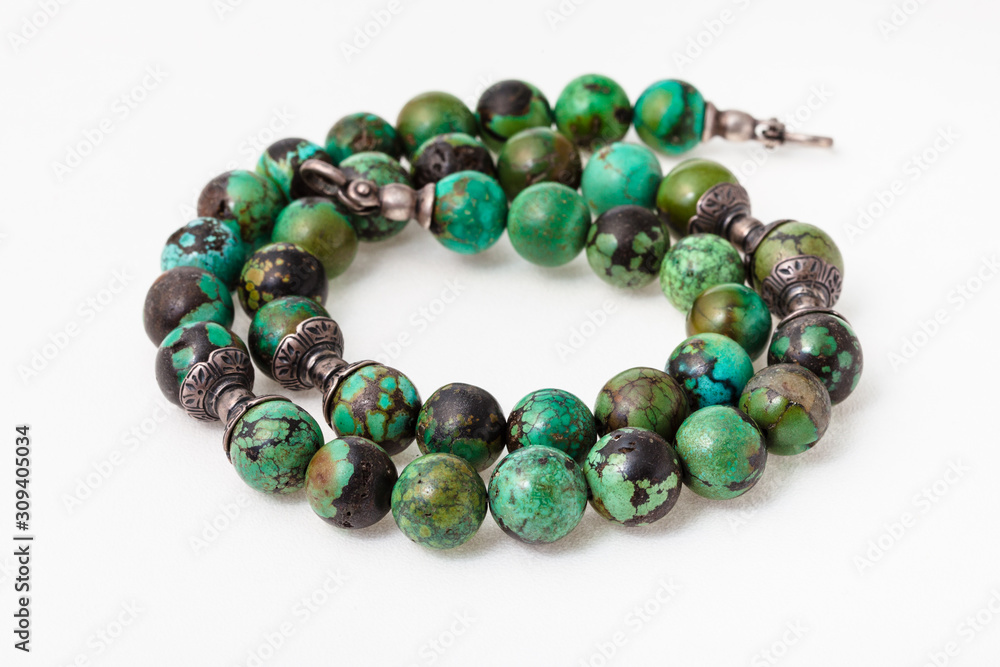 spiral antique arabic necklace from turquoise spiral antique arabic necklace from turquoise