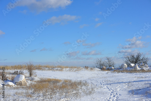 Wallpaper Mural Snow in the mountains in winter. Winter landscape Torontodigital.ca