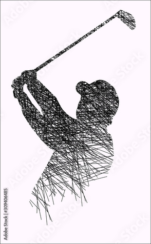 Golf - Strich - Ink - 1