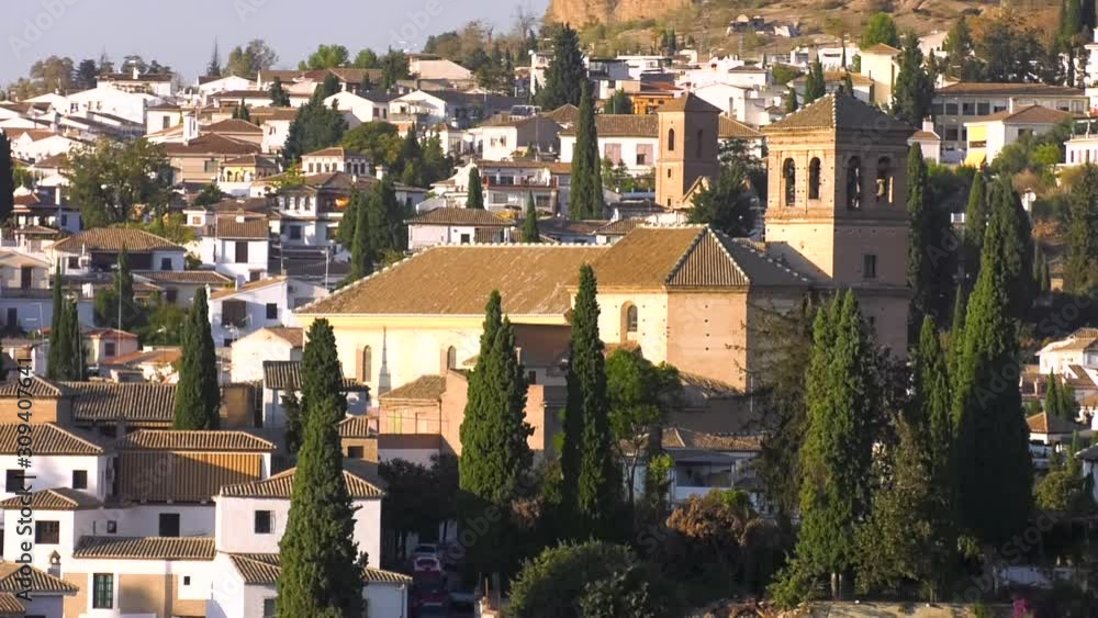 panoramic view of granada spain panoramic view of granada spain