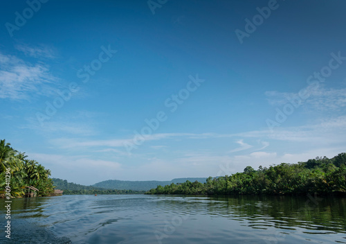 tatai river jungle nature landscape in remote cardamom mountains cambodia