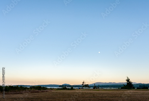 Rathtrevor Park, Parksville, British Columbia at dusk photo