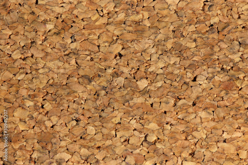 Close-up texture of a cork board