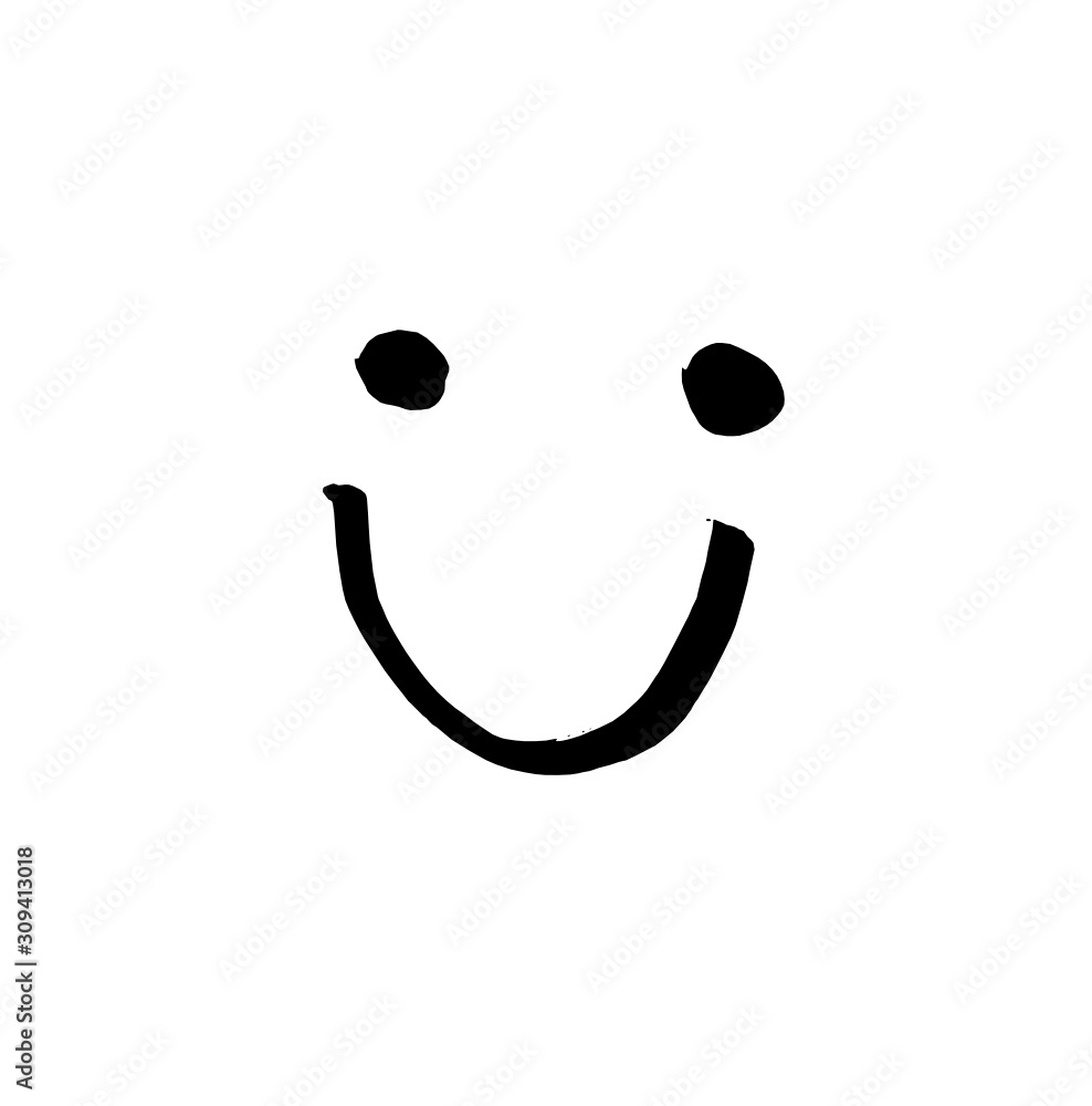 Vetor de Smiley Smile Smilie Symbol happy face joy simple minimal smiley do  Stock | Adobe Stock