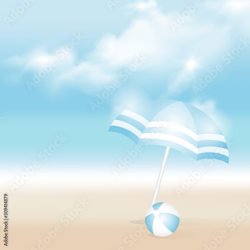 summer background  summer time  summer holiday concept vector illustration