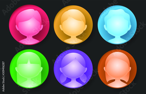 avatar buttons