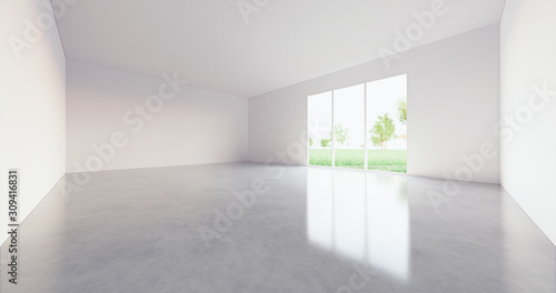 3d empty room