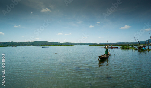 Rawa Pening lake in Ambarawa, Central Java, Indonesia