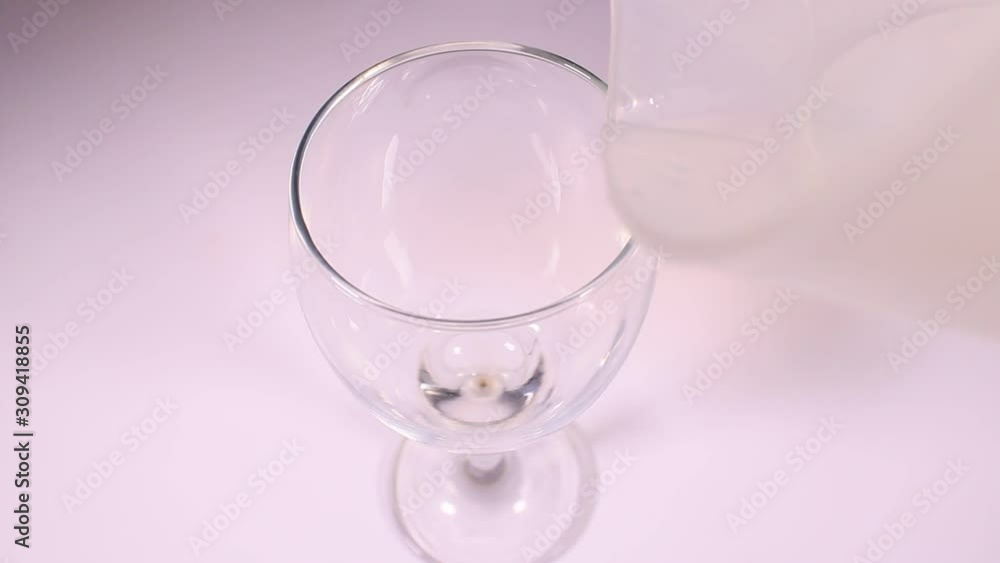 Serve water in a glass of wine Serve water in a glass of wine
