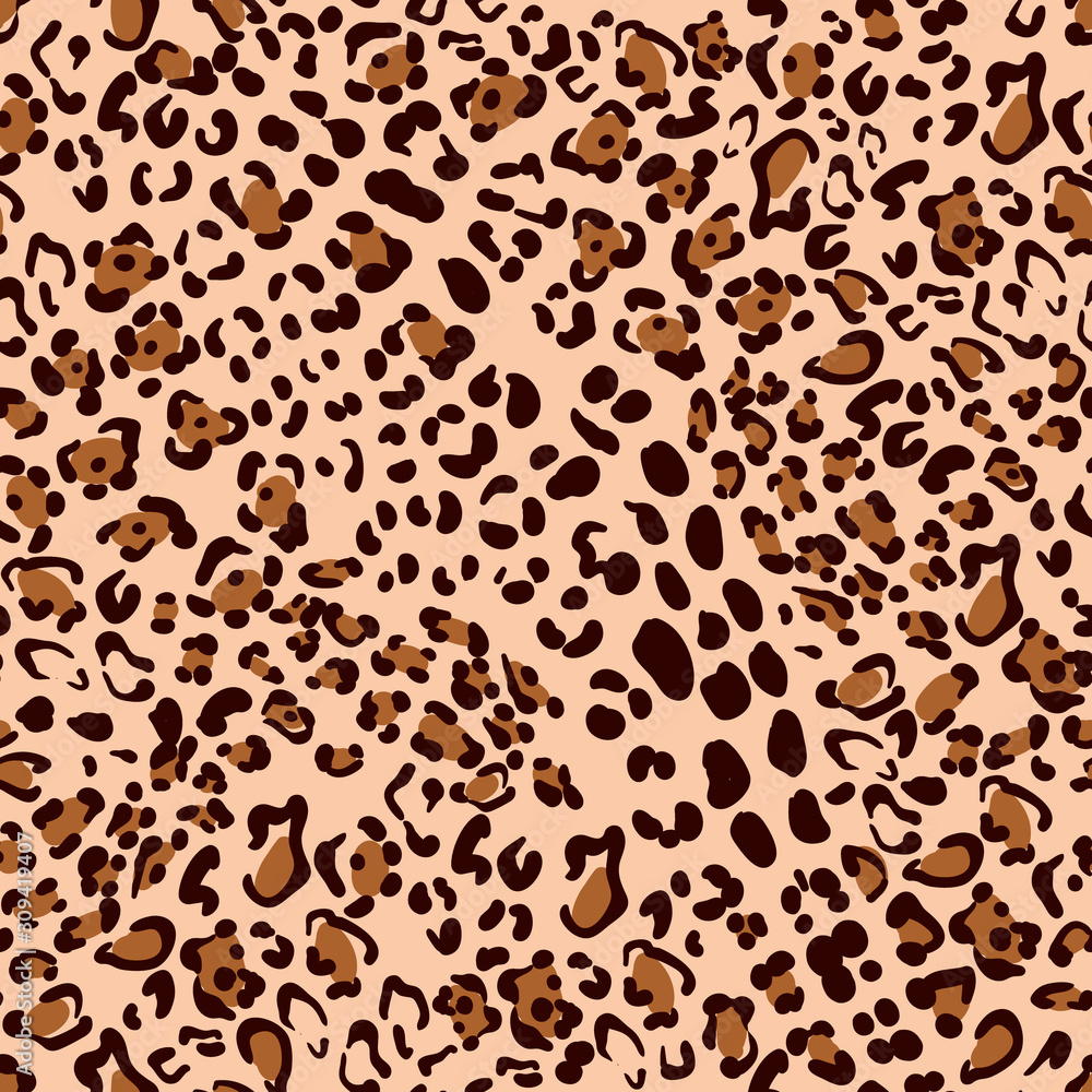Leopard pattern design. Animal skin texture. Seamless vector background. Leopard pattern design. Animal skin texture. Seamless vector background.