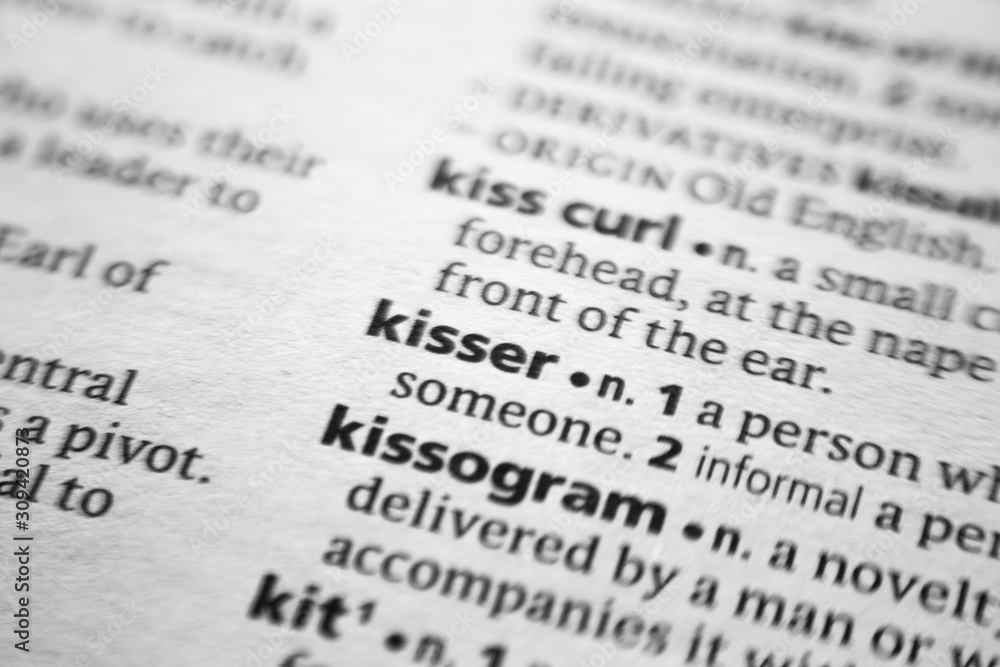 Word or phrase Kisser in a dictionary. Word or phrase Kisser in a dictionary.