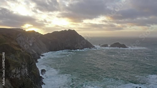 The amazing coastline at Port between Ardara and Glencolumbkille in County Donegal - Ireland