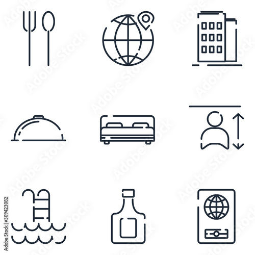 Real Estate set icon template color editable. Real Estate pack symbol vector sign isolated on white background icons vector illustration for graphic and web design.