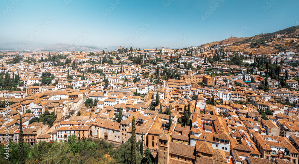 View of the Albaicin neighborhood in Granada