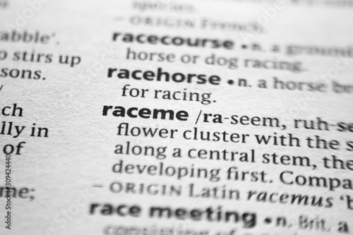 Word or phrase Raceme in a dictionary.