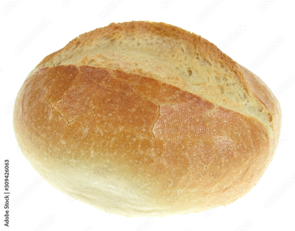 Tasty bread isolated on white