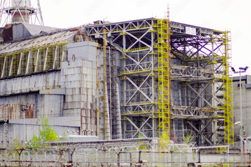 Blown reactor in Chernobyl, Ukraine Blown reactor in Chernobyl, Ukraine