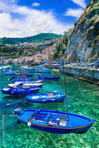 Fototapeta Naklejka Na Ścianę i Meble -  Traditional fishing village Scilla in Calabria. South of Italy