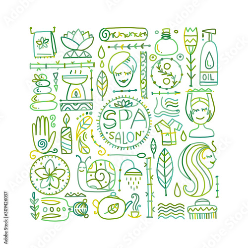 Spa salon background for your design