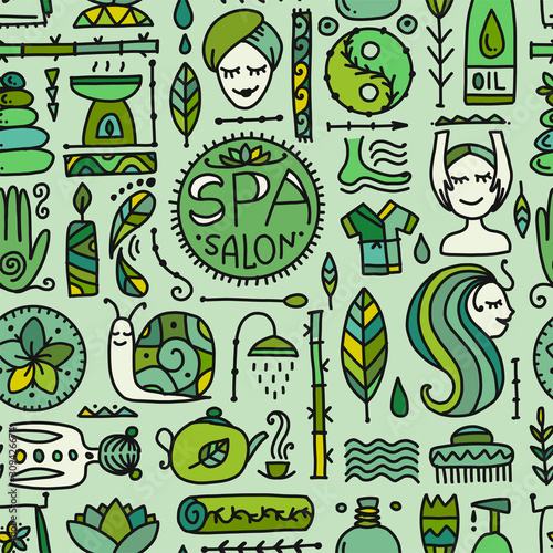 Spa salon background for your design