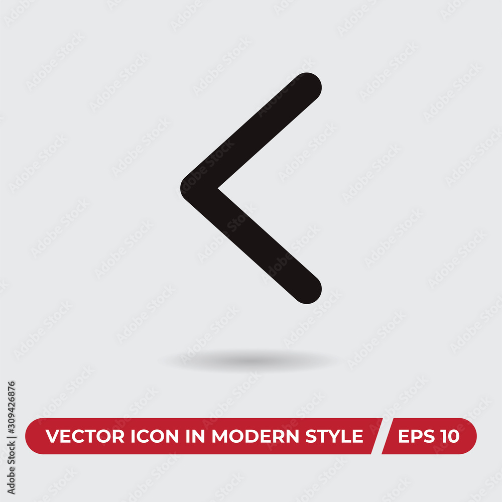 Back vector icon, simple sign for web site and mobile app. Back vector icon, simple sign for web site and mobile app.