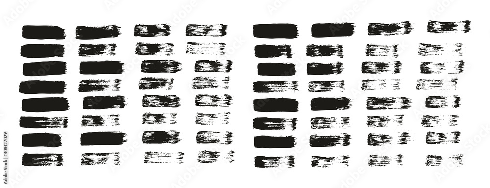 Flat Paint Brush Thin Straight Lines High Detail Abstract Vector Background Set Flat Paint Brush Thin Straight Lines High Detail Abstract Vector Background Set